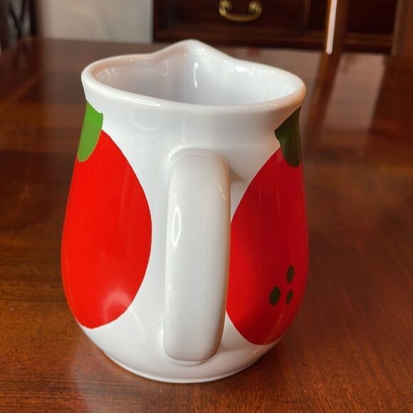 Vintage Porcelain Small Waechtersbach Pitcher With Apple Western Germany - Picture 4 of 7